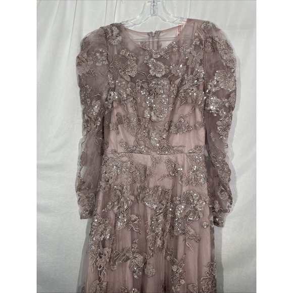 NEW Mac Duggal [ 4‎  ] 50664 Embroidered Illusion High Neck A Line Gown J2004 - Picture 9 of 14